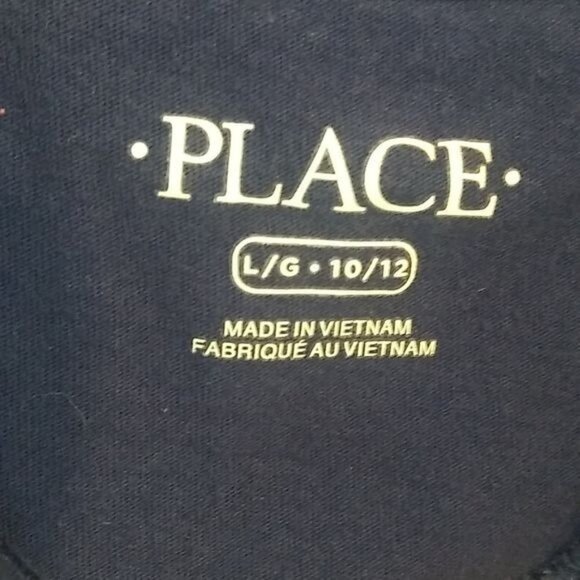 Childrens Place Boys Size Large 10/12 T-Shirt Cant Stop Wont Stop Navy Blue - Picture 5 of 6